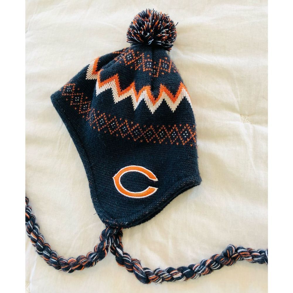 6M Chicago Bears Football Beanie Hat - Picture 2 of 7